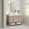 James Martin Vanities 48'' Single Vanity, Whitewashed Oak w/ Single Hole 3CM White Zeus Quartz Top & Backsplash 330-V48-WWO-1WZ - alternate 4
